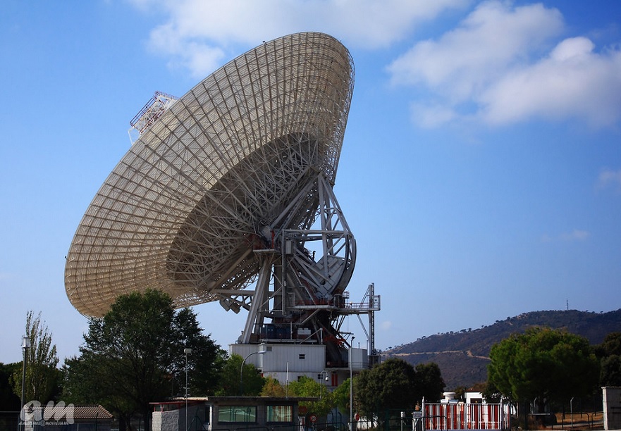 Antena de la NASA en Robledo de ChaveLA, Madrid